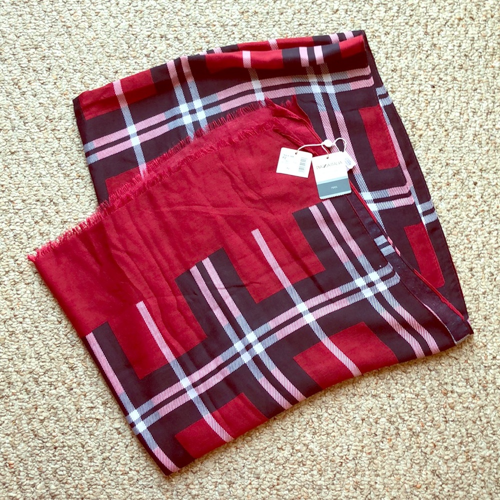Italian Red and blue scarf
